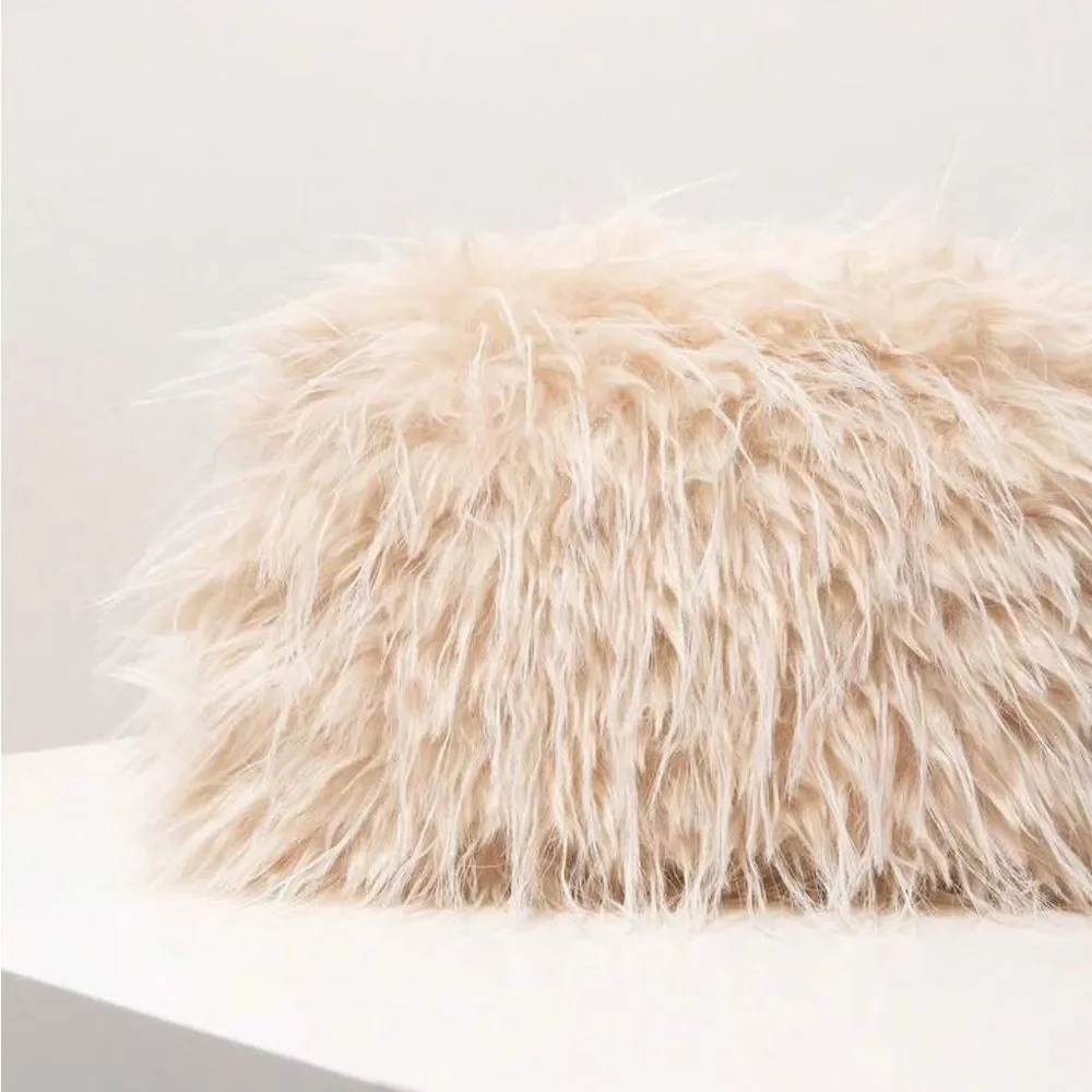 NEW *Cowgirl Up!* Cream Faux Fur Clutch